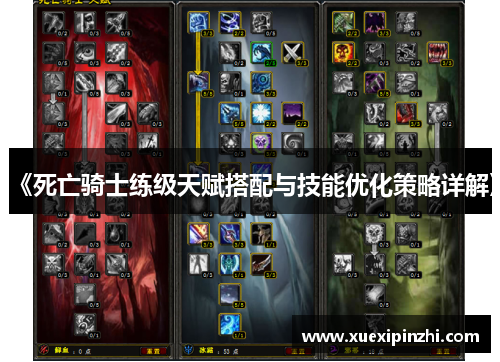 《死亡骑士练级天赋搭配与技能优化策略详解》